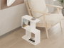 Hanah Home Zet Mesa Auxiliar de 2 Niveles Blanca